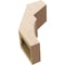 Ekena Millwork 5-inch W x 10-inch D x 14-inch H Monterey Rough Cedar Woodgrain TimberThane Knee Brace, Primed BRCUR05X10X14MONRCPR - alternate 3